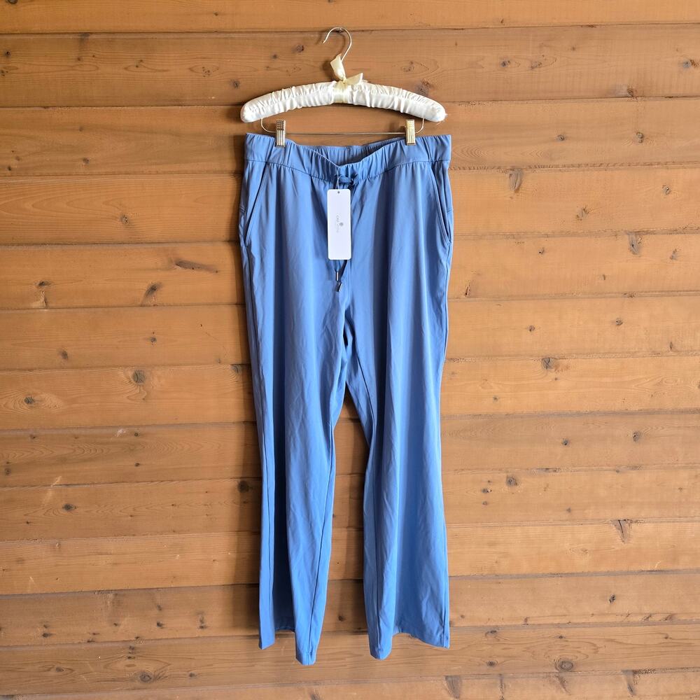 Crz Yoga Casual Pant NWT Stretch Universal Blue XL 14 Workout Travel Athleisure - Picture 2 of 5